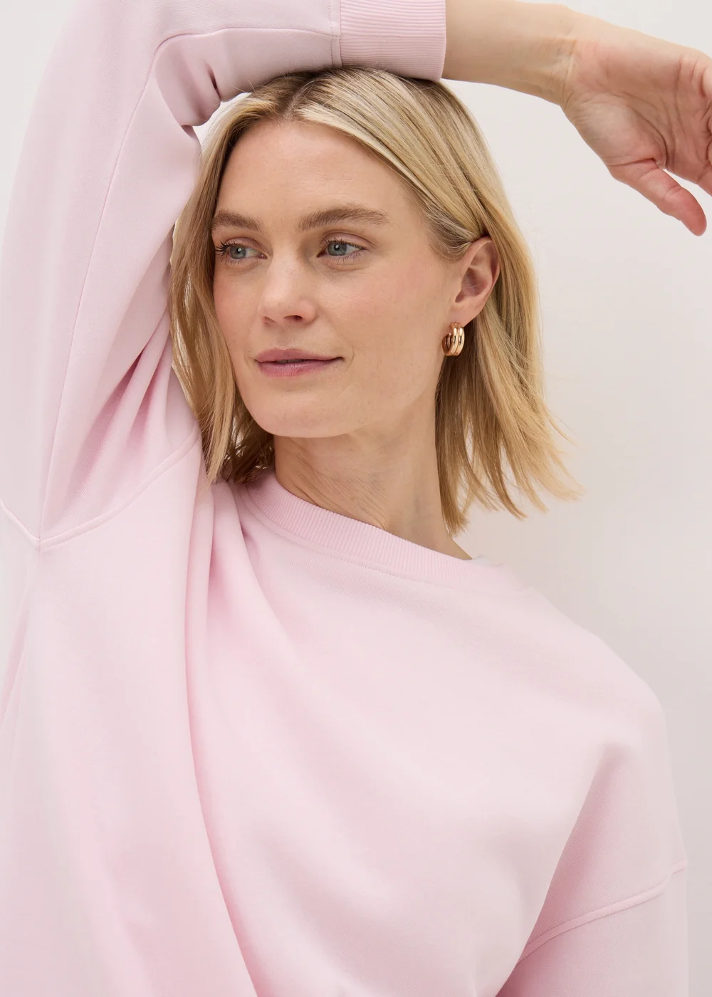 Pink Longline Sweatshirt - S Image 3