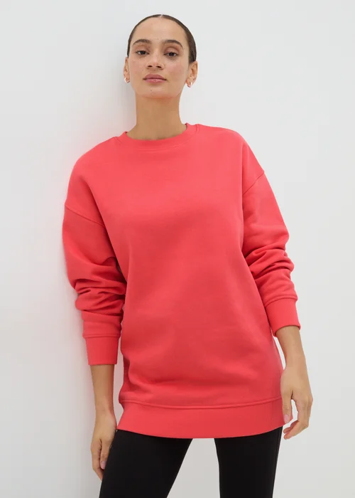 Coral Longline Sweatshirt - S Image 3
