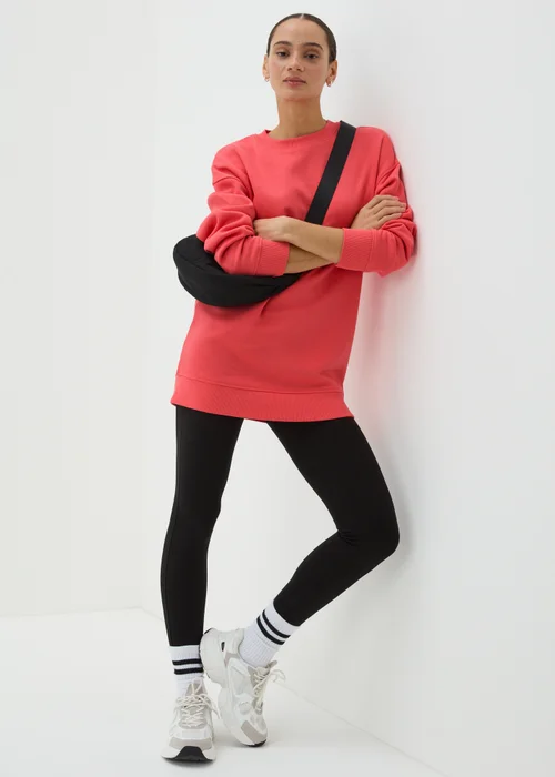 Coral Longline Sweatshirt - S Image 1