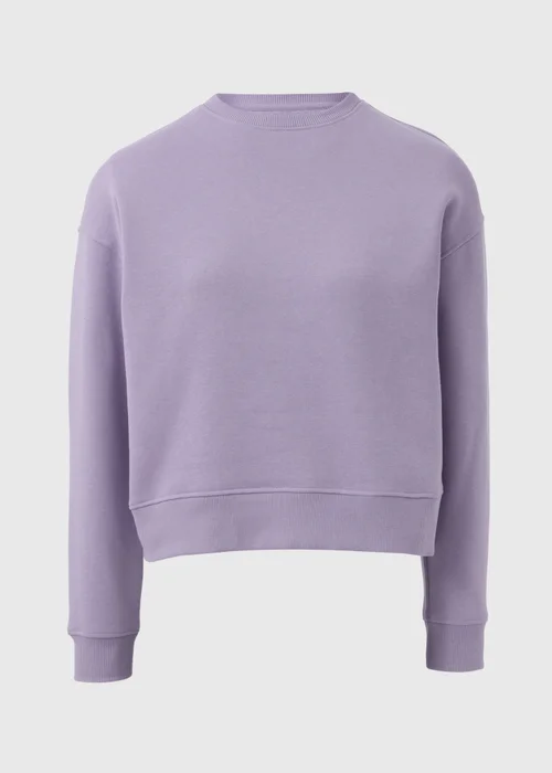 Lilac Cropped Sweatshirt - S Image 4