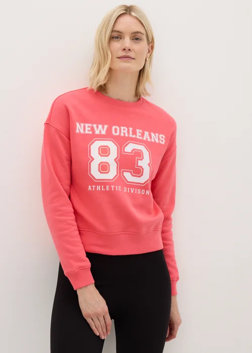 Coral New Orleans Sweatshirt - S Image 2