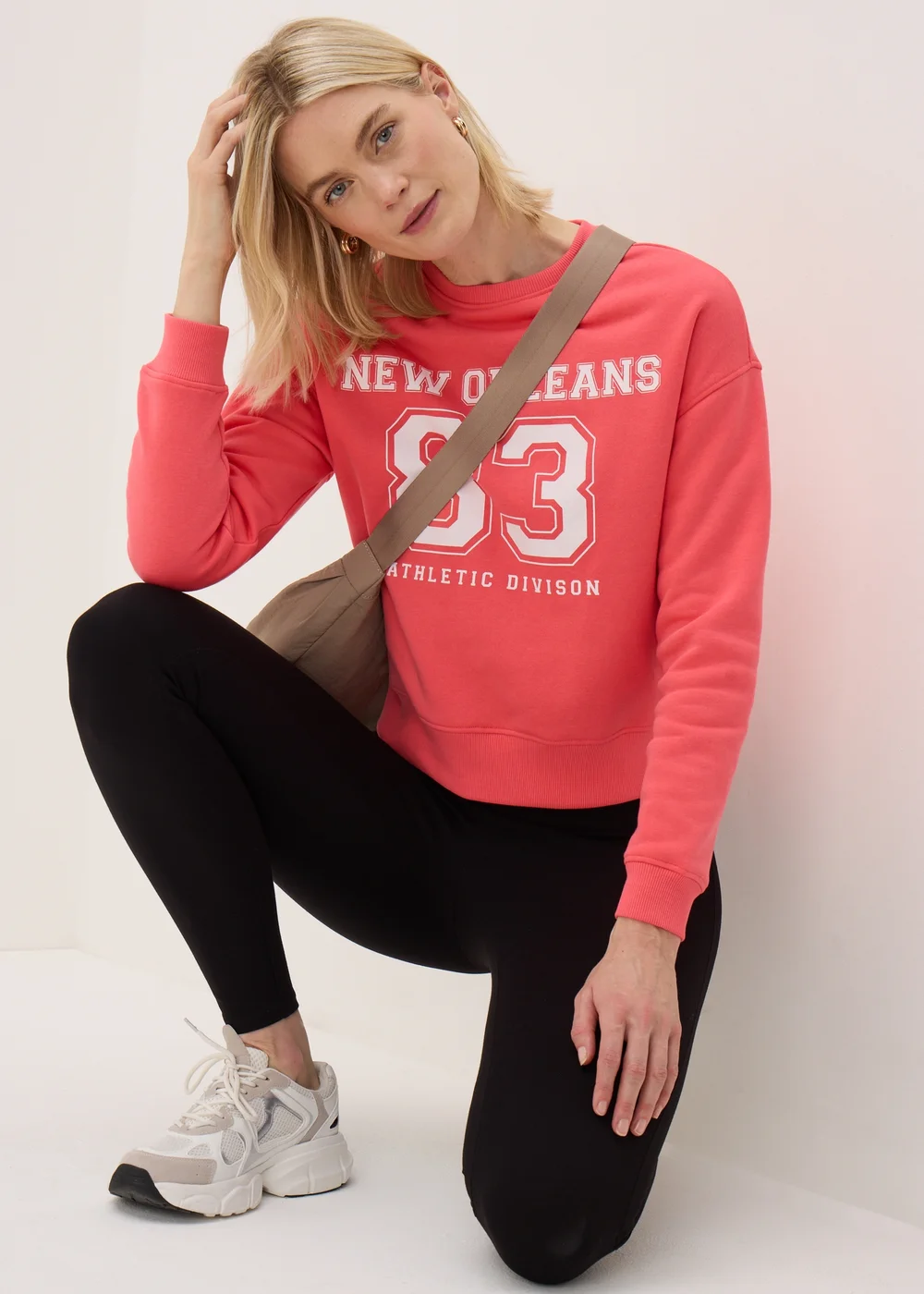 Coral New Orleans Sweatshirt - S Image 1