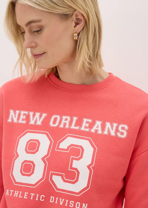 Coral New Orleans Sweatshirt - S Image 3