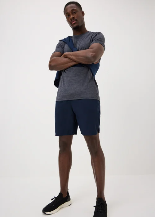 Souluxe Navy Sports Shorts - XS Image 1