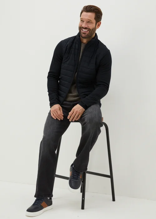 Black Hybrid Padded Jacket - S Image 1