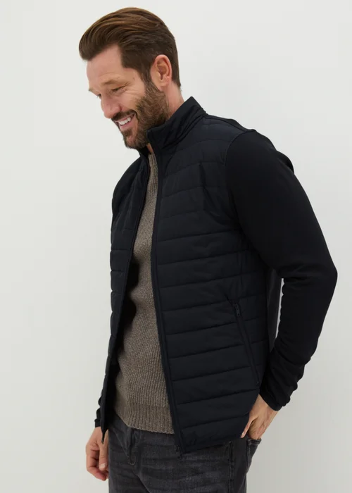 Black Hybrid Padded Jacket - S Image 2
