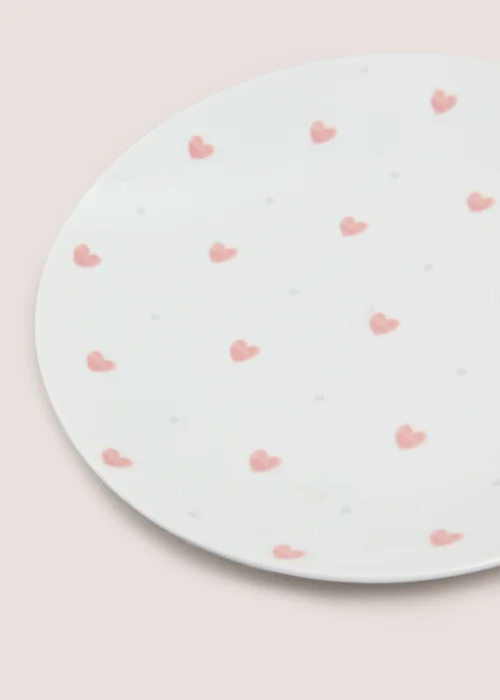 Pink Heart Side Plate Image 2