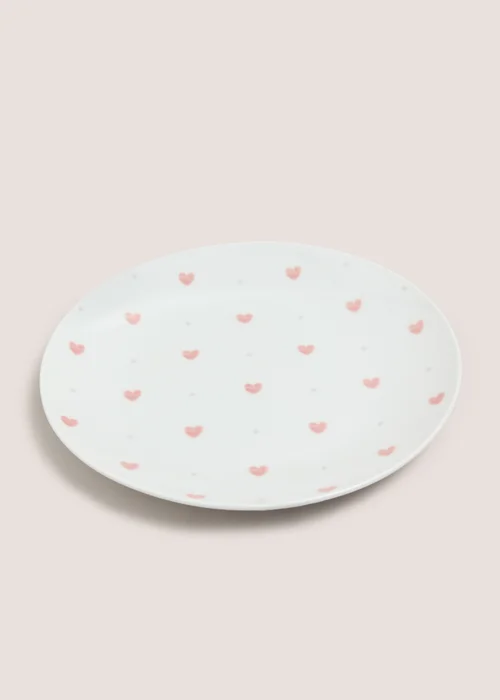 Pink Heart Side Plate Image 1