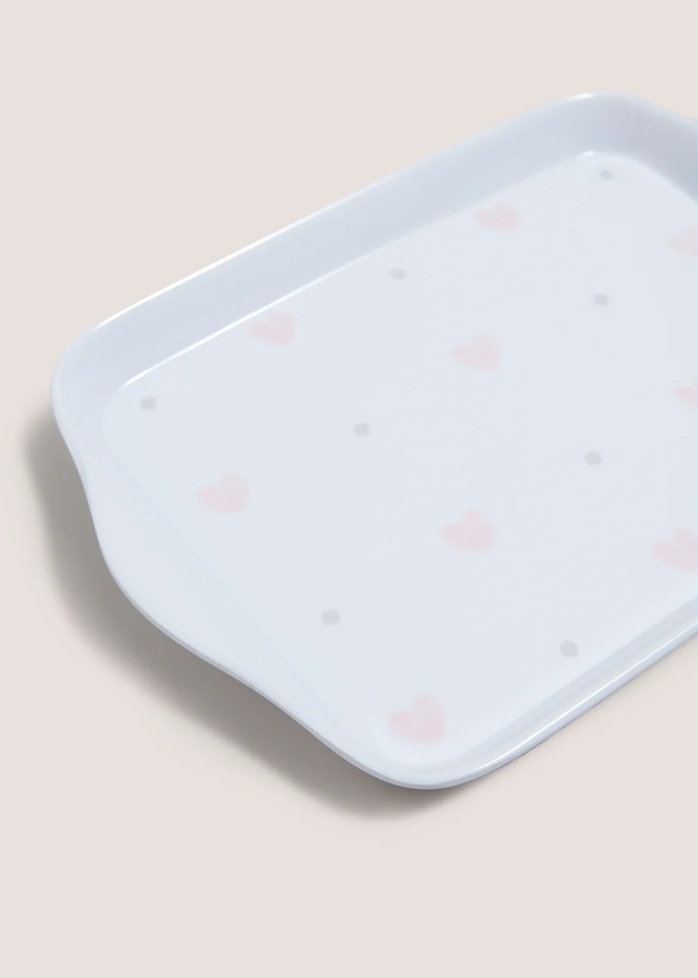 Pink Heart Tea Tray Image 2