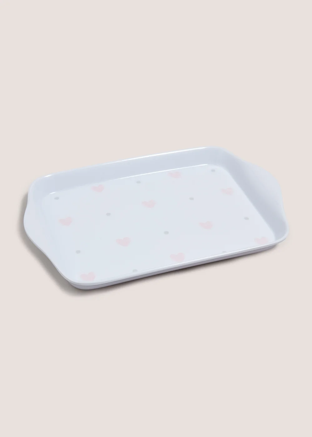 Pink Heart Tea Tray Image 1