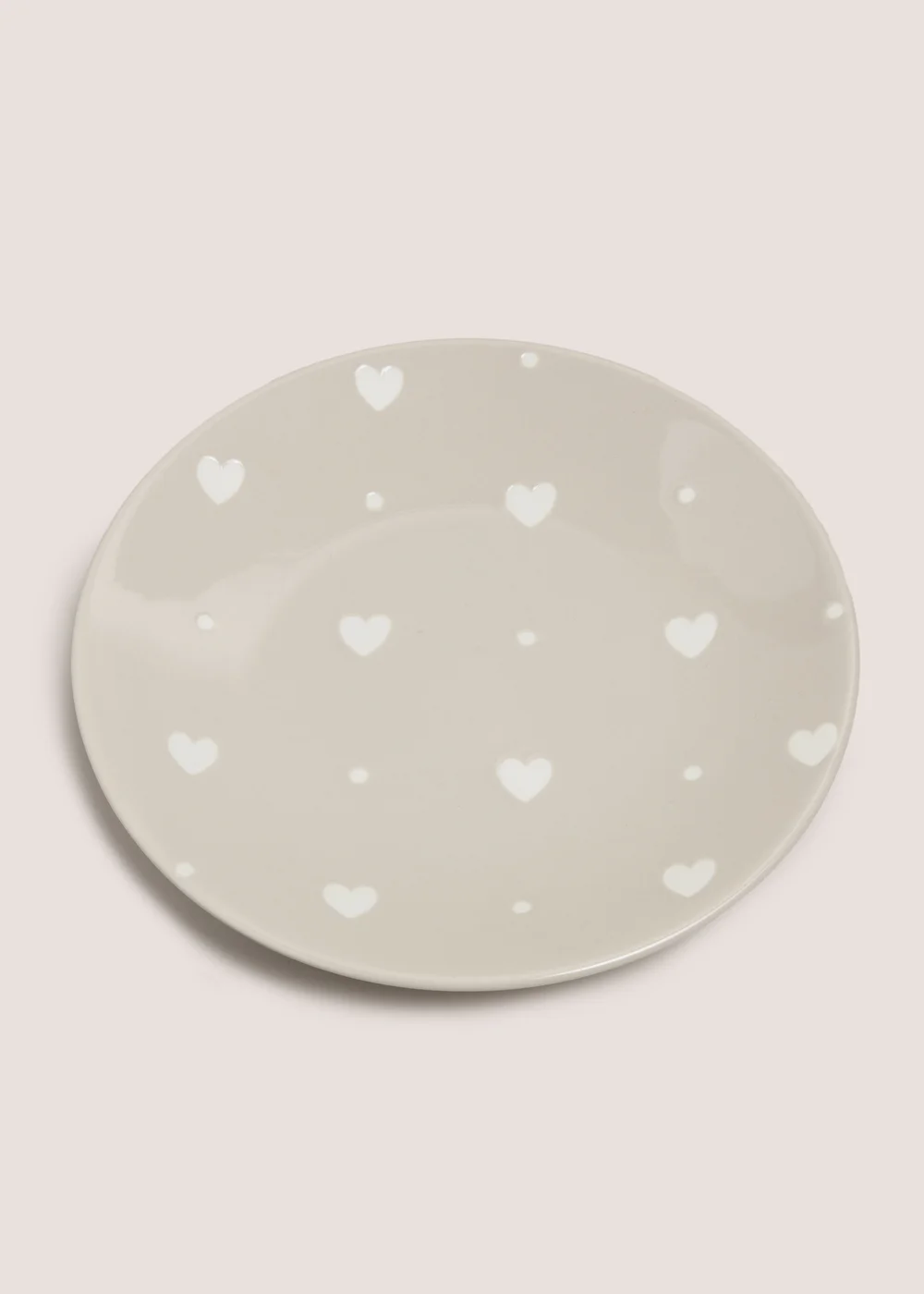 Neutral Heart Side Plate Image 1