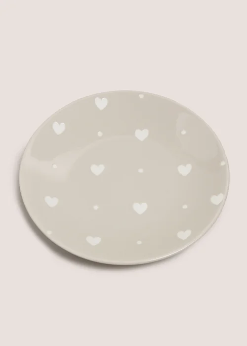Neutral Heart Side Plate Image 1