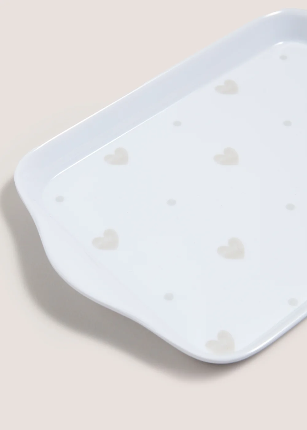 Neutral Heart Tea Tray Image 2