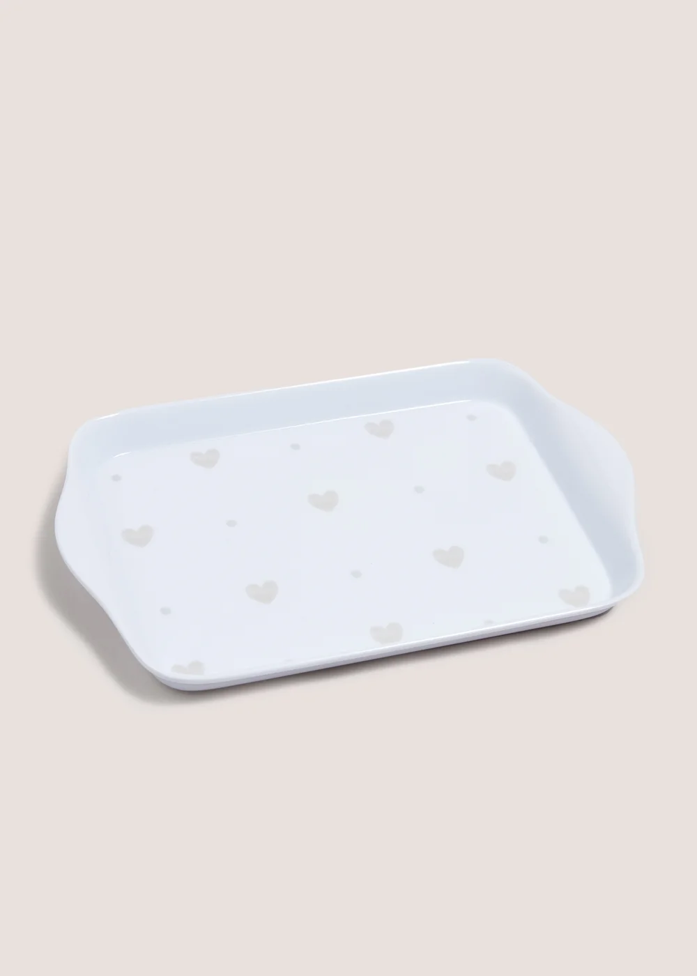 Neutral Heart Tea Tray Image 1
