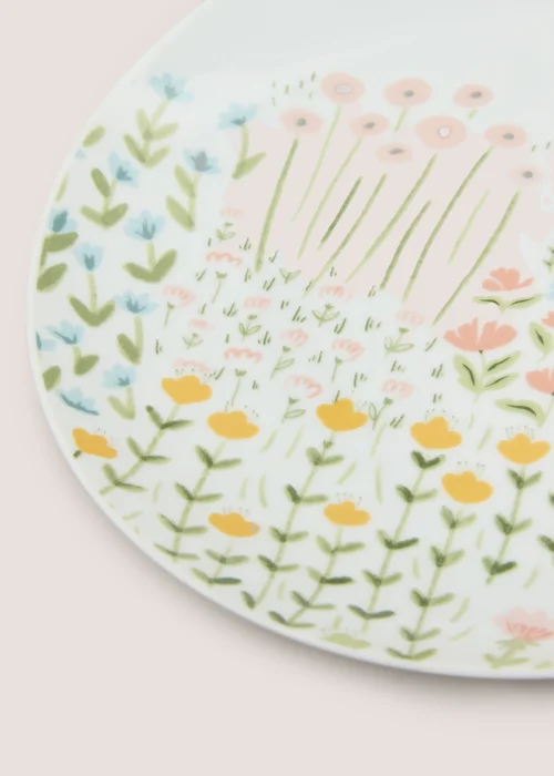 White Meadow Dinner Plate Image 2