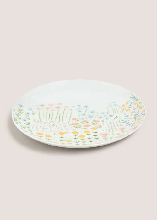 White Meadow Dinner Plate Image 1