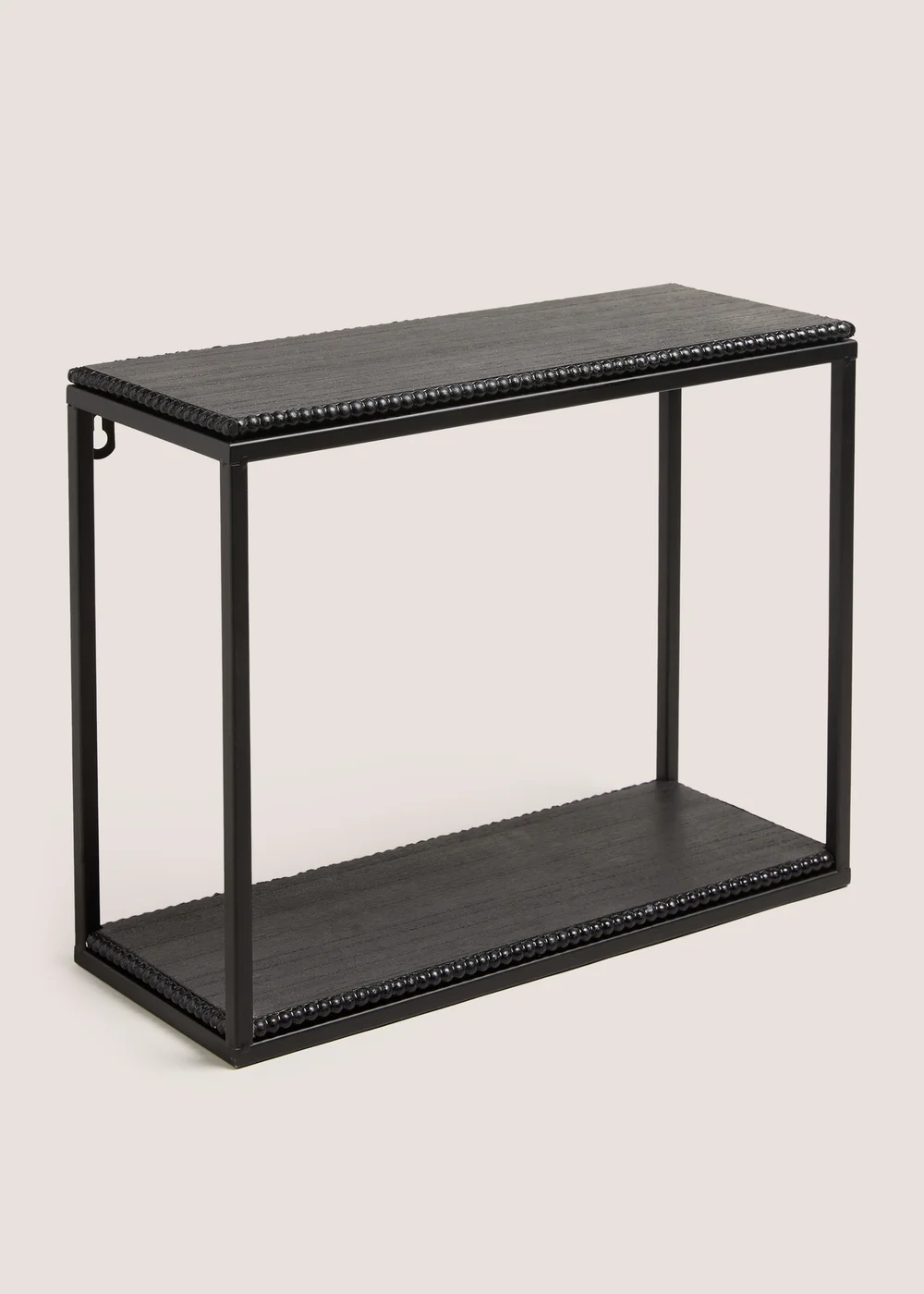 Black Beaded Single Shelf Image 1