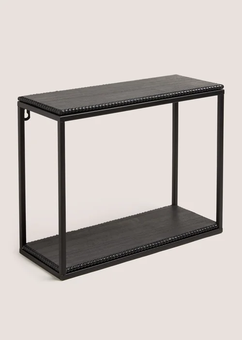 Black Beaded Single Shelf Image 1