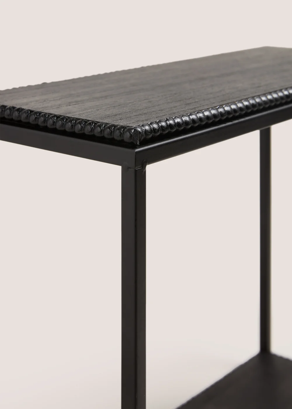 Black Beaded Single Shelf Image 2