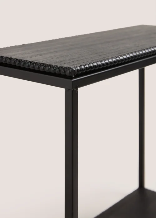 Black Beaded Single Shelf Image 2
