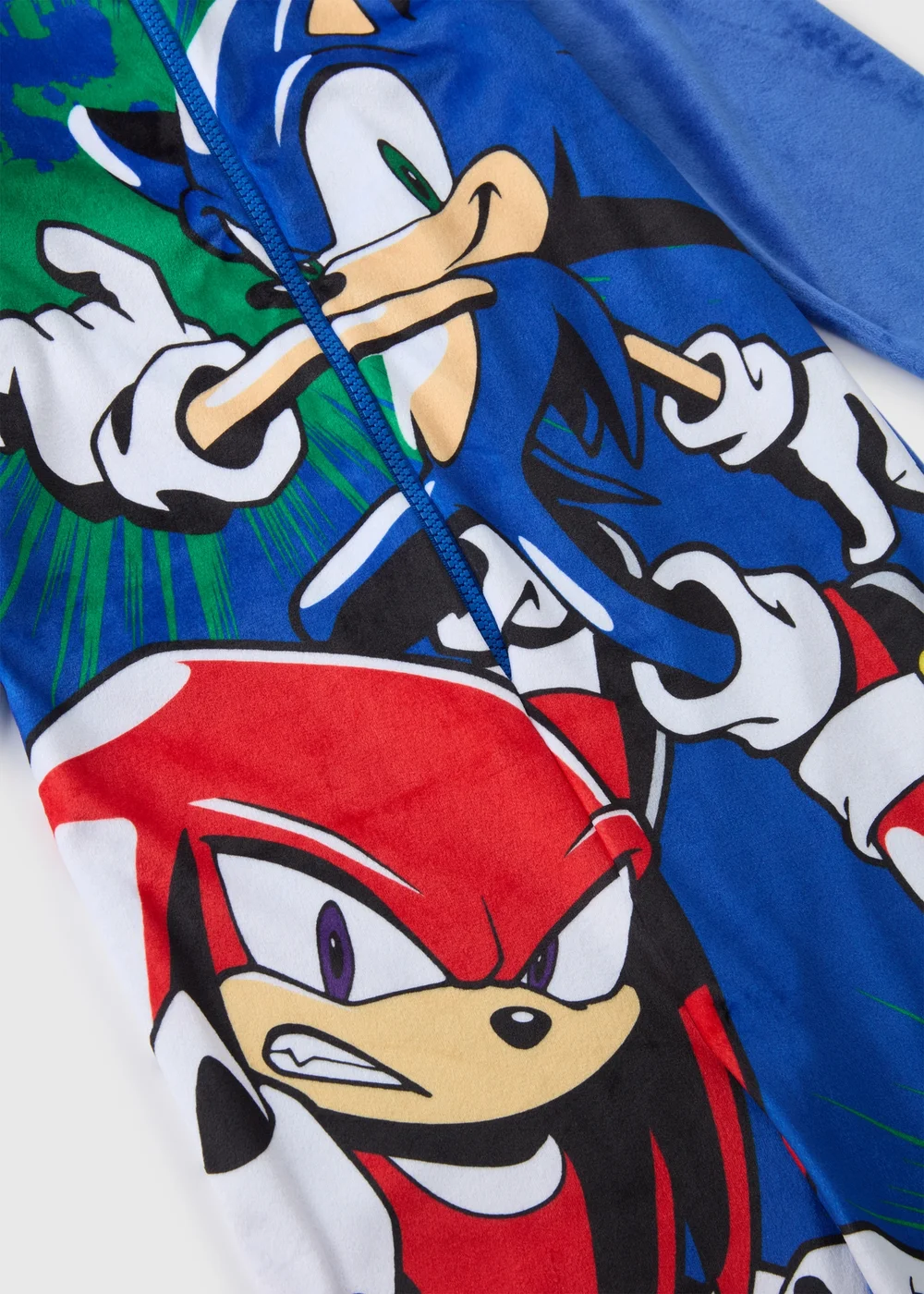 Sonic Boys Blue Onesie (5-13yrs) - Age 5 Years Image 2