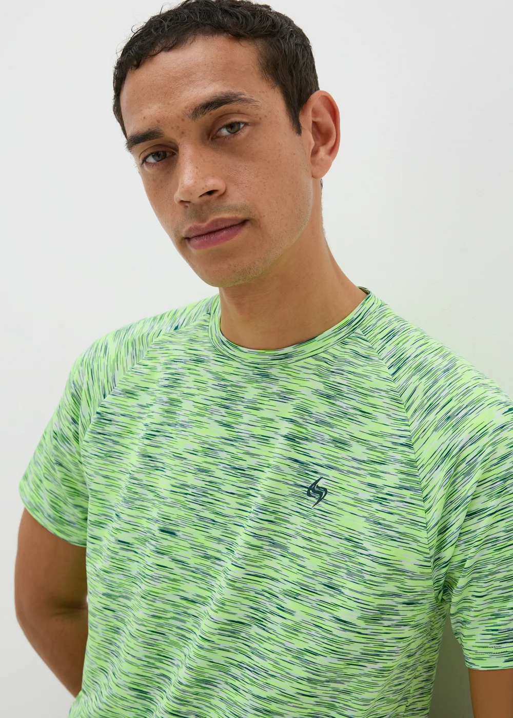 Souluxe Lime Space Dye T-Shirt - XS Image 2