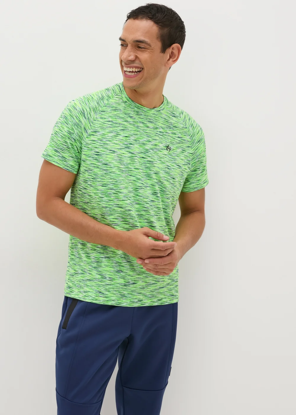 Souluxe Lime Space Dye T-Shirt - XS Image 1