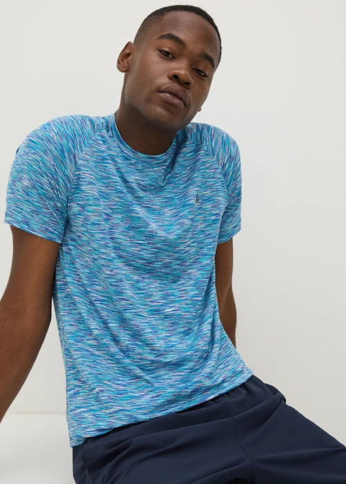 Souluxe Blue Space Dye T-Shirt - XS Image 1