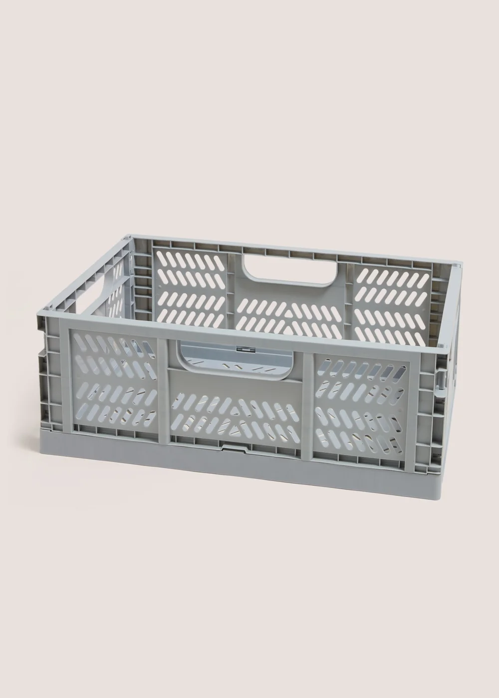 Grey Large Collapsible Storage Basket Image 1