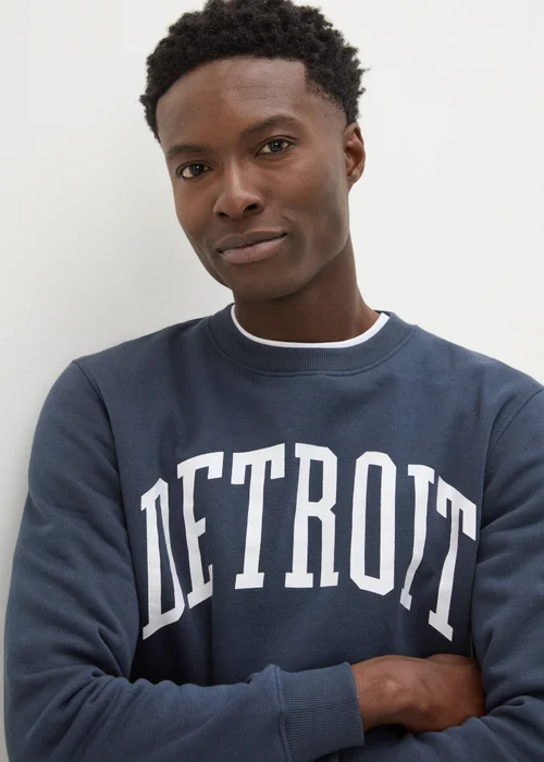Navy Detroit Sweatshirt - Small Image 3