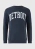 Navy Detroit Sweatshirt - Small Image 4