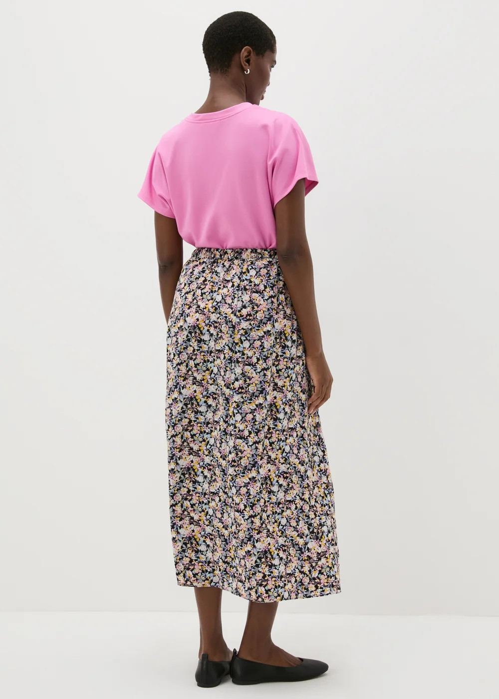Multicolour Floral Flared Midaxi Skirt - 8 Image 2