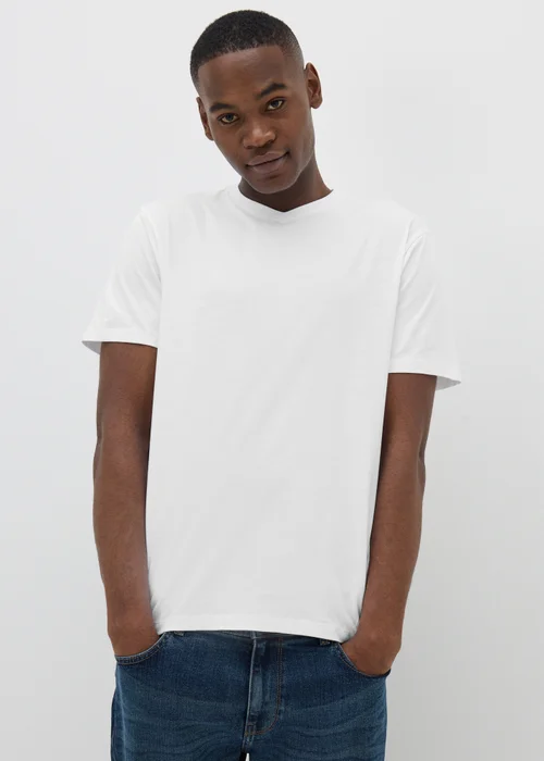 White Essential V-Neck T-Shirt - XS Image 1