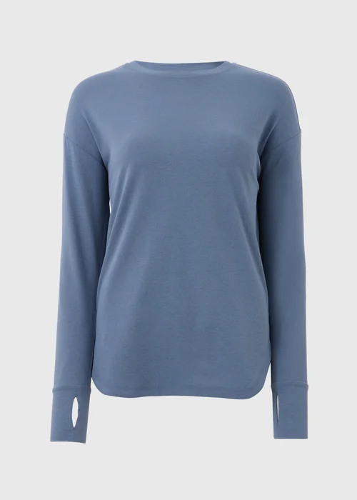 Souluxe Blue Long Sleeve Top - S Image 4