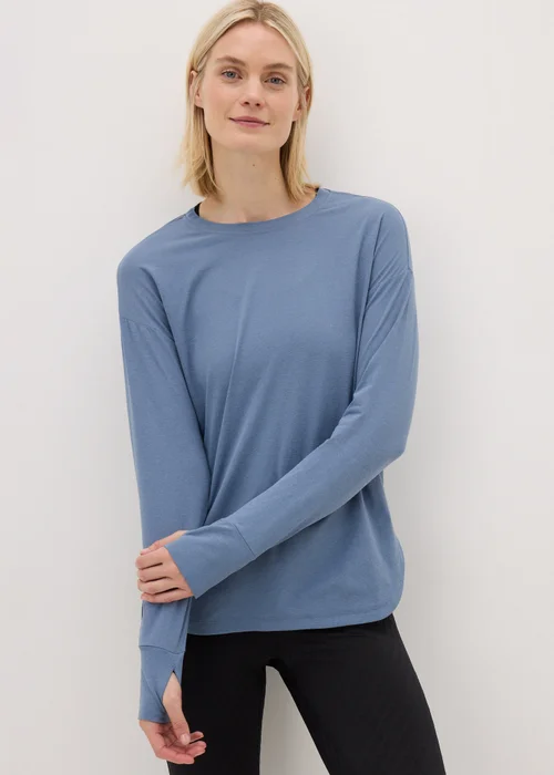Souluxe Blue Long Sleeve Top - S Image 1