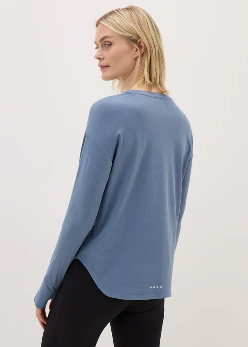 Souluxe Blue Long Sleeve Top - S Image 2