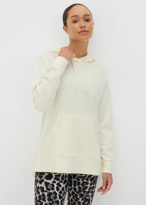 Souluxe Cream Longline Hoodie - S Image 1