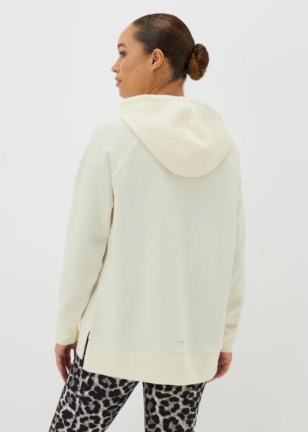 Souluxe Cream Longline Hoodie - S Image 3