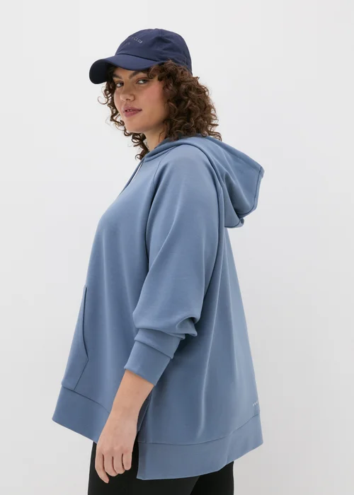 Souluxe Blue Longline Hoodie - S Image 2