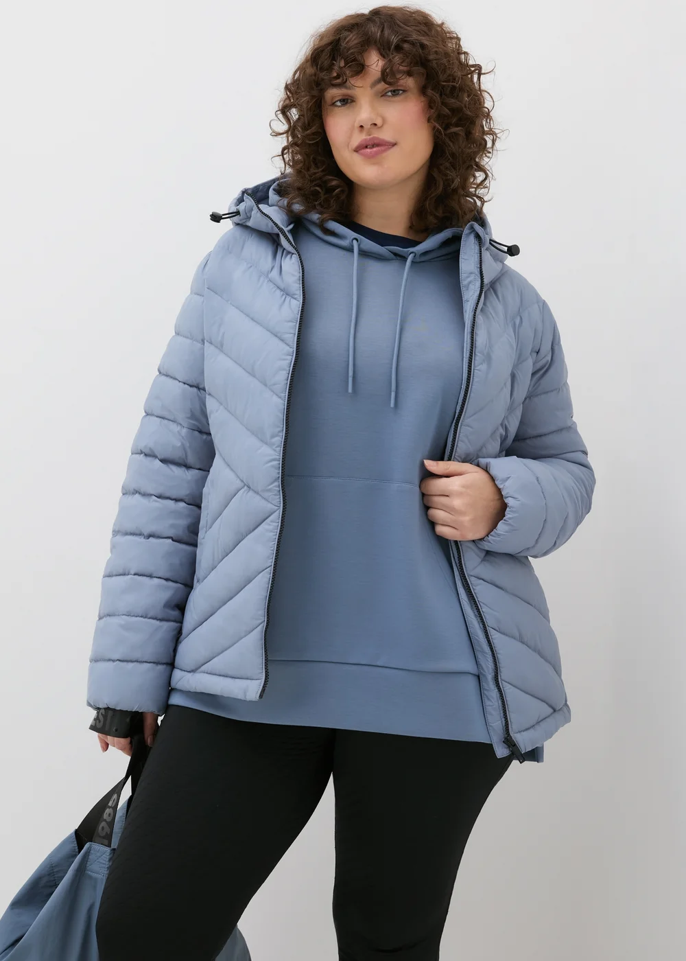 Souluxe Blue Longline Hoodie - S Image 3
