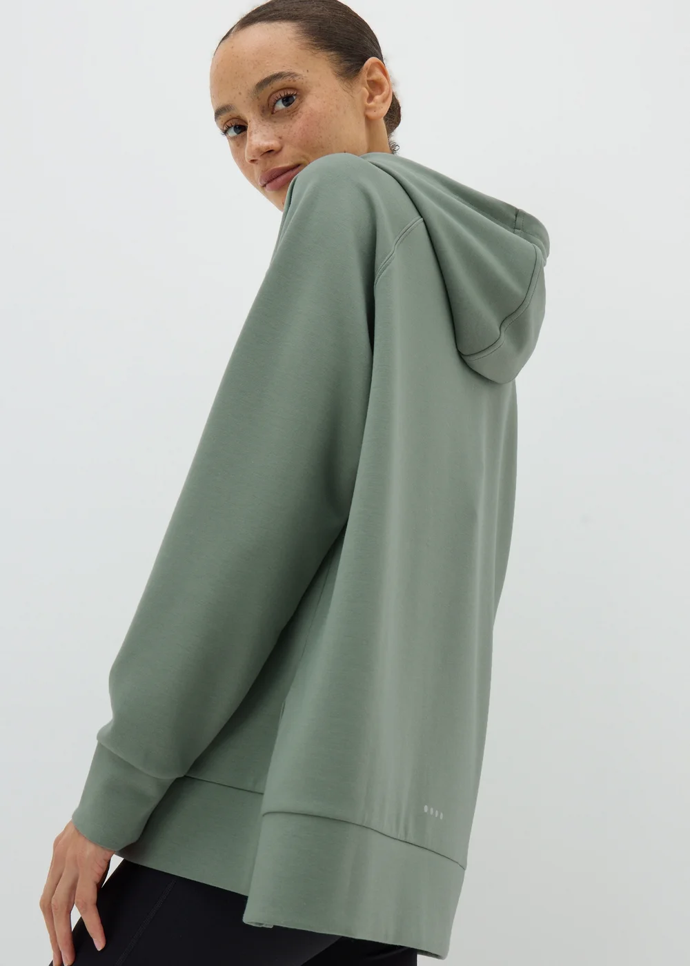 Souluxe Green Longline Hoodie - S Image 2