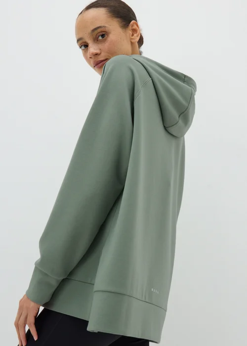 Souluxe Green Longline Hoodie - S Image 2
