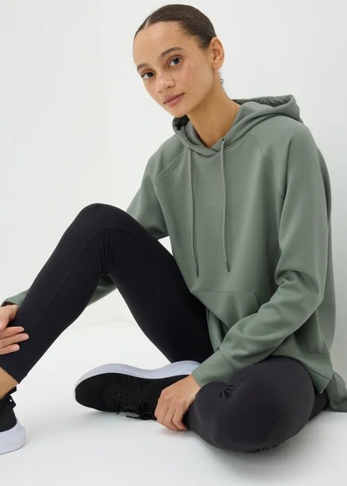 Souluxe Green Longline Hoodie - S Image 3