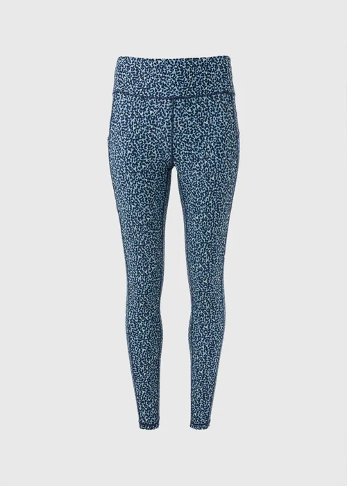 Souluxe Navy Textured Leggings - 8 Image 4