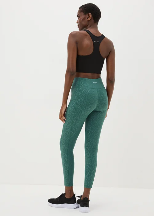 Souluxe Green Textured Leggings - 8 Image 2