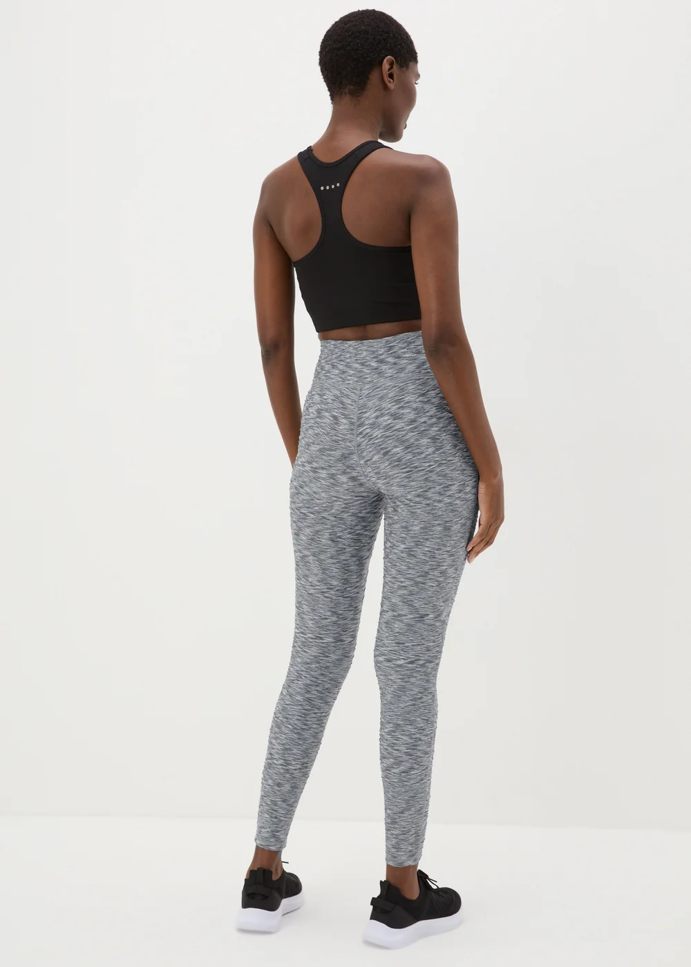 Souluxe Grey Textured Leggings - 8 Image 2