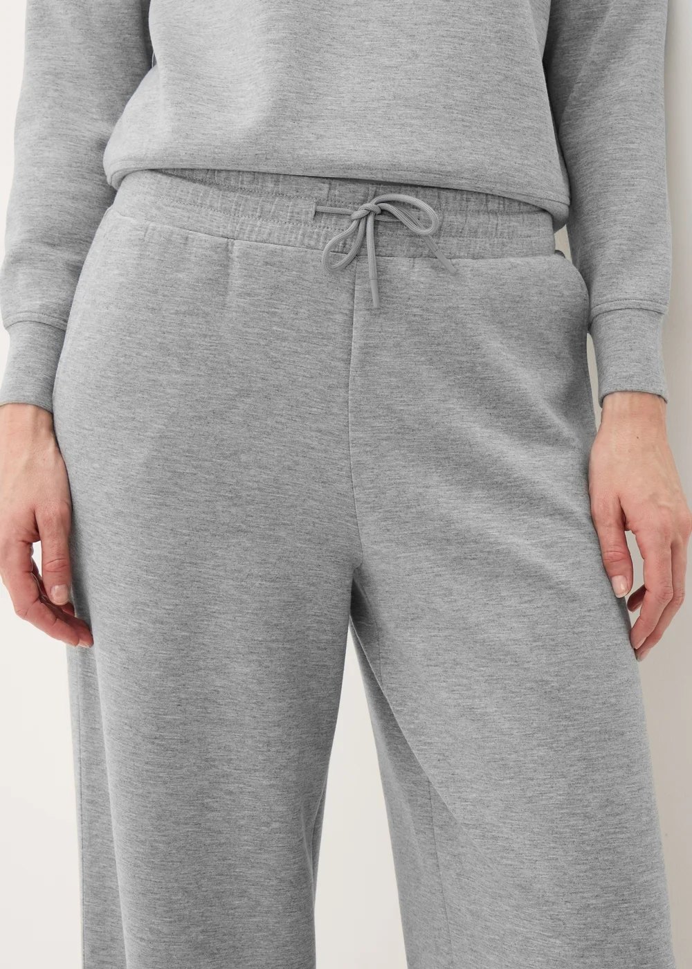 Souluxe Grey Wide Leg Jogging Bottoms - S Image 3
