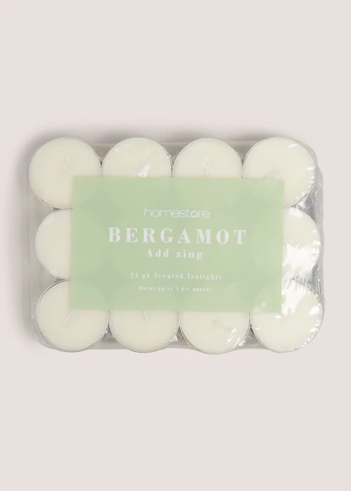 24 Pack Bergamot Tea Lights Image 1