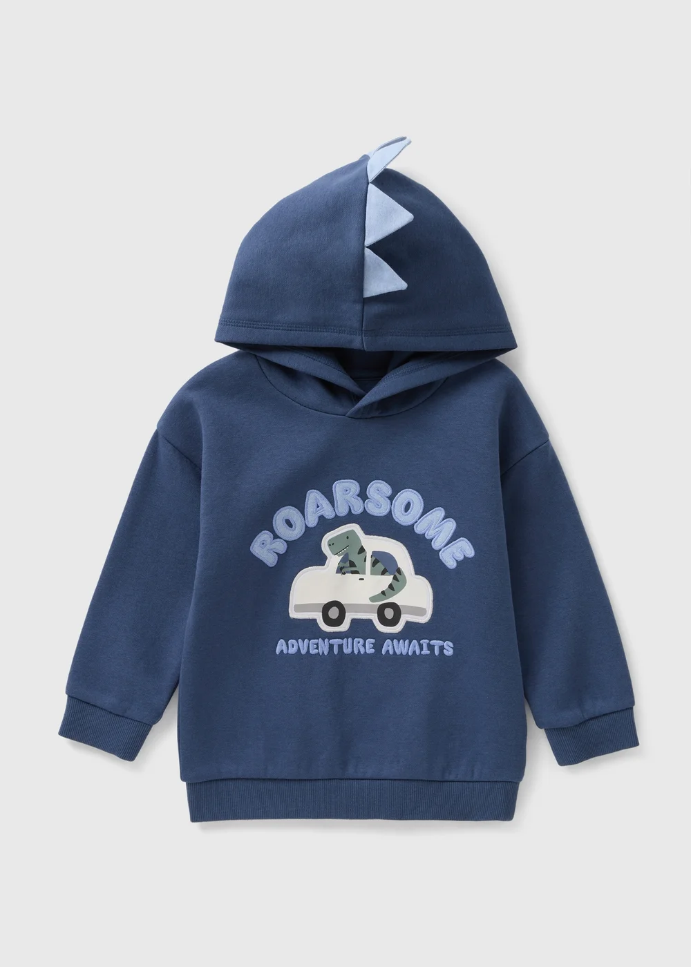 Boys Navy Roarsome Hoodie (1-7yrs) - 1-1.5 Yrs Image 1
