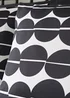 Black Mono Linear Duvet Set - Single Image 2